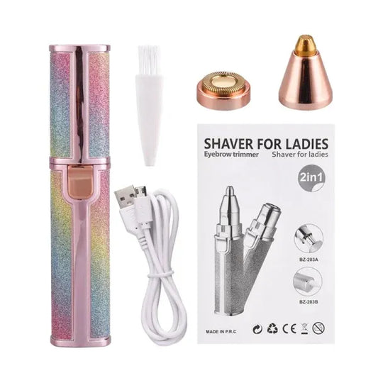 2-in-1 Eyebrow Trimmer & Facial Hair Remover
