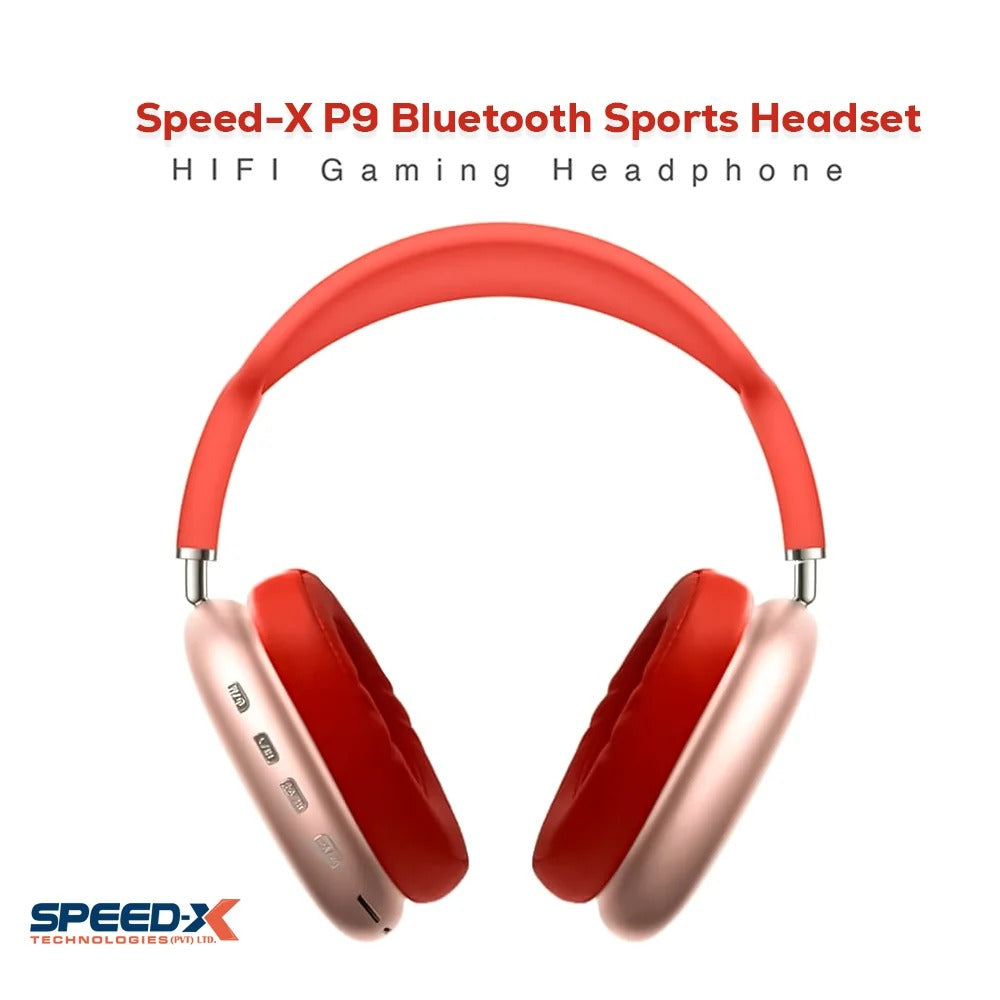 P9 Wireless Bluetooth Headphones – Powerful Stereo Sound & Mic
