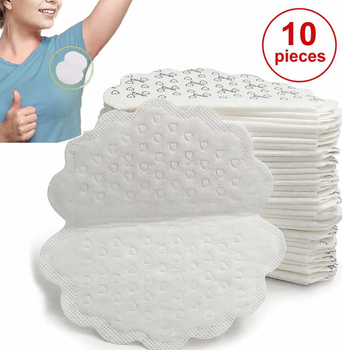 💧 Invisible Underarm Sweat & Odor Pads – Stay Fresh All Day