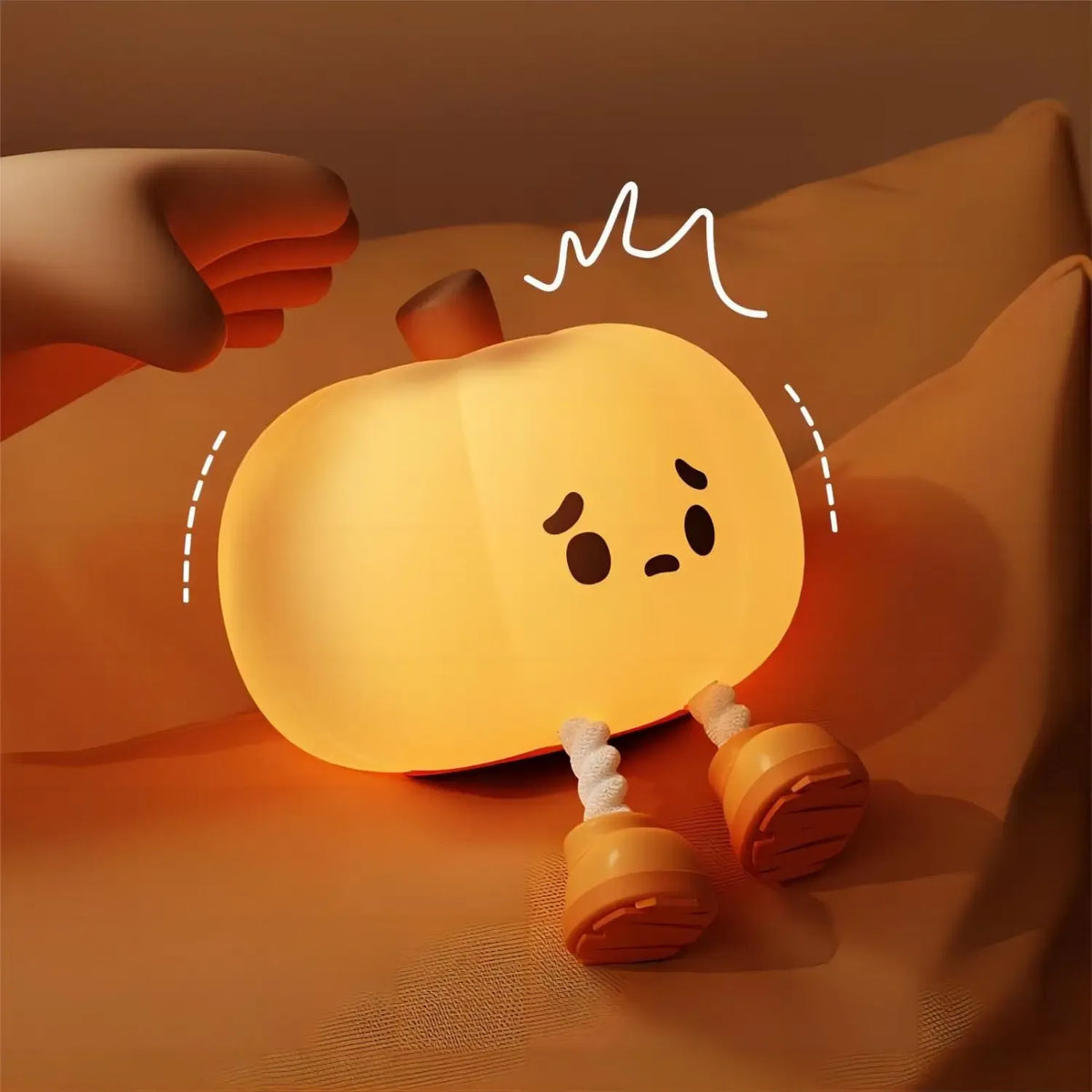🎃 Cute Pumpkin Silicone Lamp – Adorable Night Light | 50% OFF 🔥