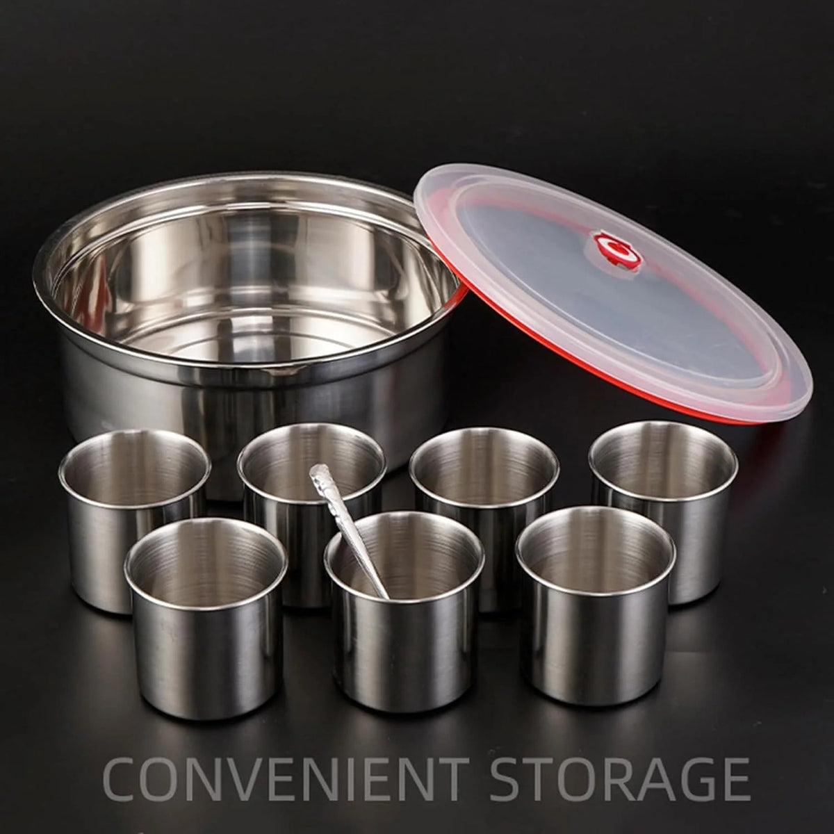 ✨ 8-Grid Steel Spice Box – Keep Your Spices Fresh & Organized