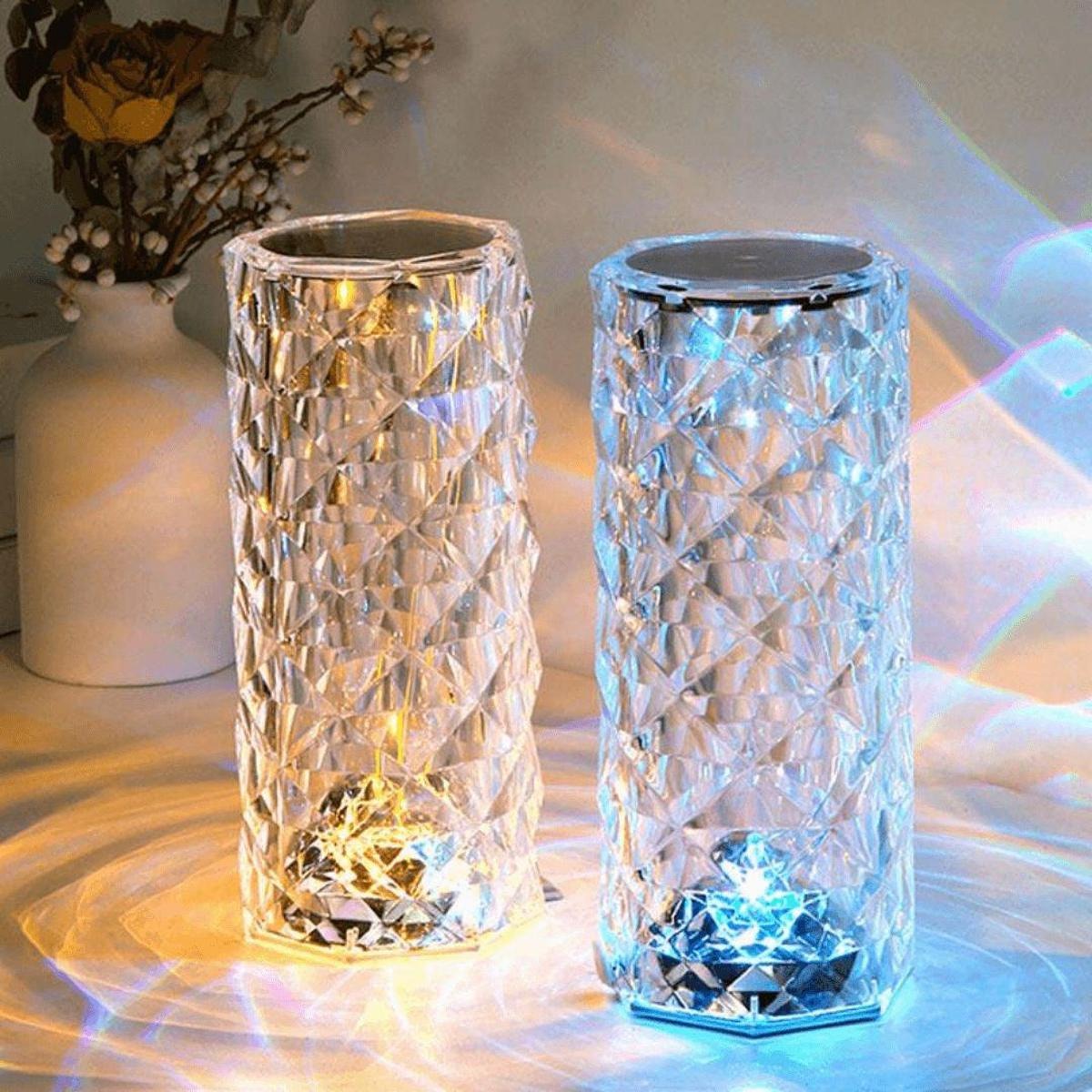 3D Crystal Touch LED Night Lamp – 16 Color Changing
