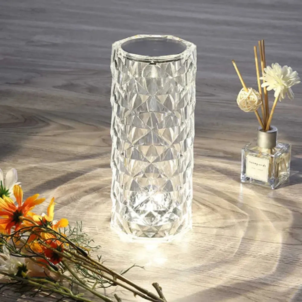 3D Crystal Touch LED Night Lamp – 16 Color Changing