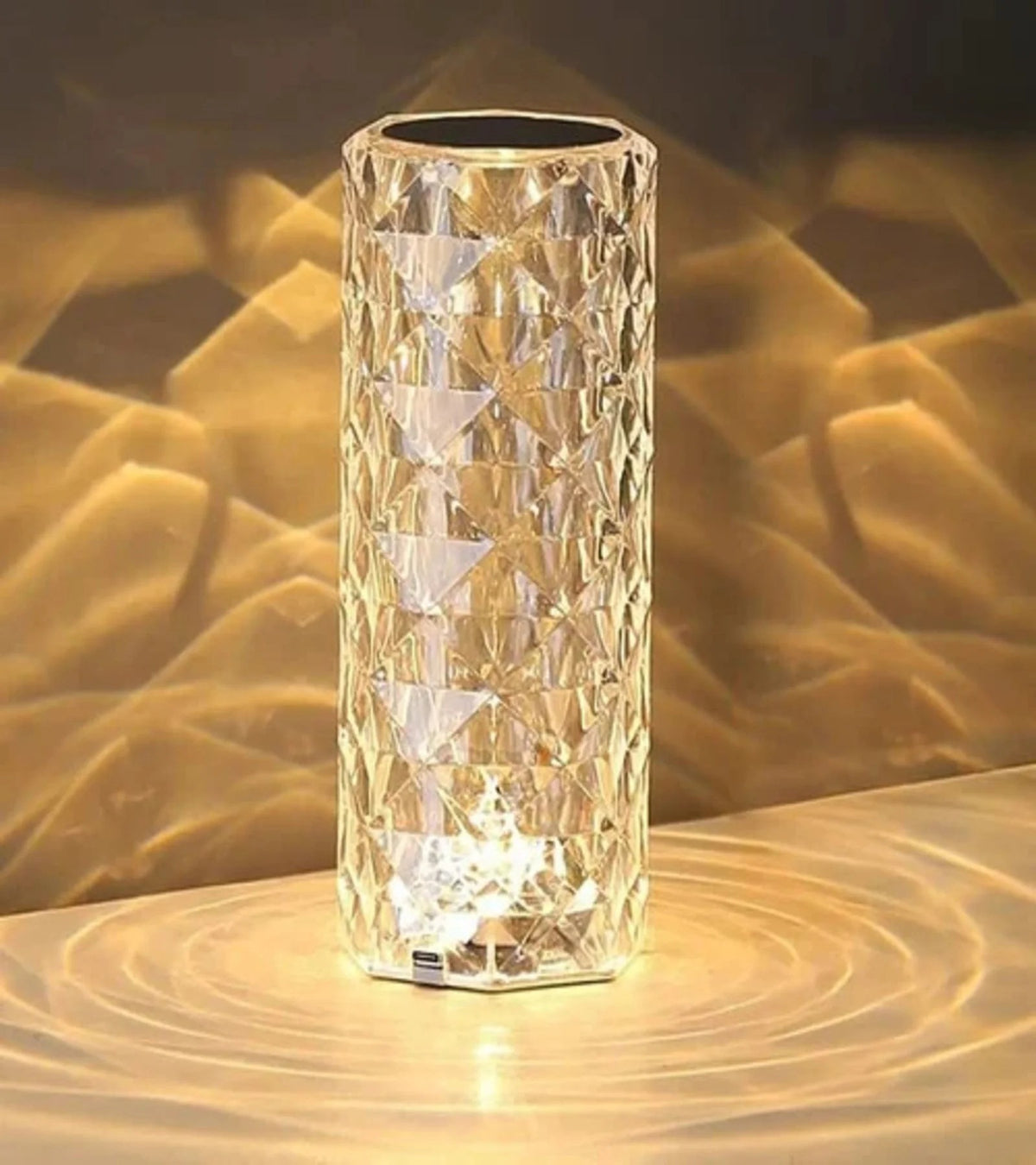 3D Crystal Touch LED Night Lamp – 16 Color Changing