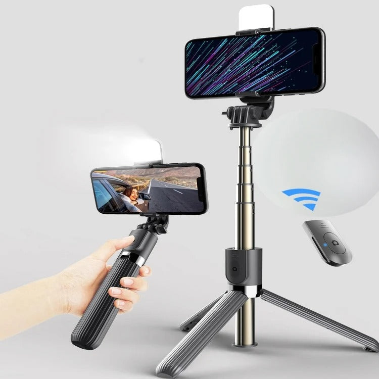 🔥 4 in 1 Multifunctional Portable Selfie Stick & Tripod With Remote Control & Flash light | Save 40% Now! | 🔥