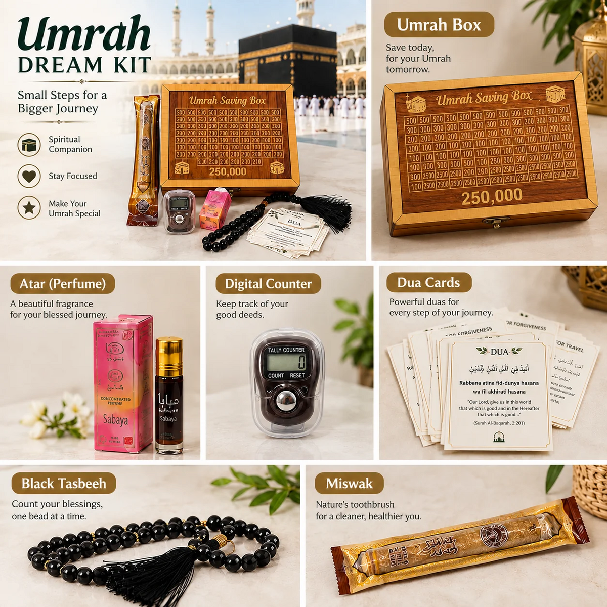 ✨ Umrah Dream Kit – Your Journey to Umrah Starts Here 🕋