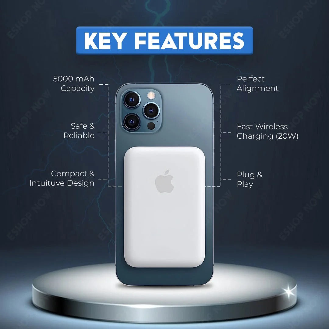Apple Mag-safe Wireless Power Bank For Iphone 5000mAh 20W Fast Charging