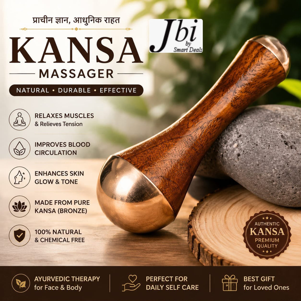 Kansa Radiance Wand Massager-Sculpt. Glow. Relax.
