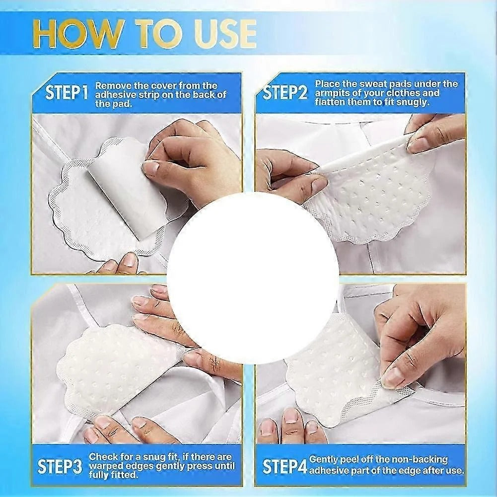 💧 Invisible Underarm Sweat & Odor Pads – Stay Fresh All Day