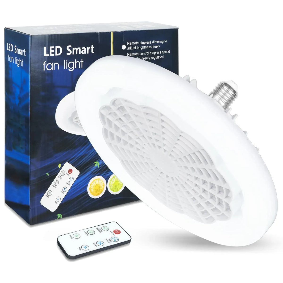 3-in-1 Ceiling Fan & LED Light With Remort Cotrol