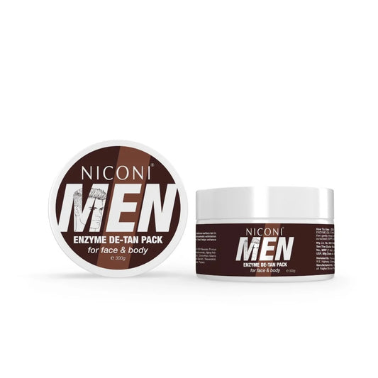 ✨ Niconi Men Enzyme De-Tan Pack – Face & Body Skin Care.